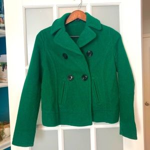 Gap wool blend cropped peacoat